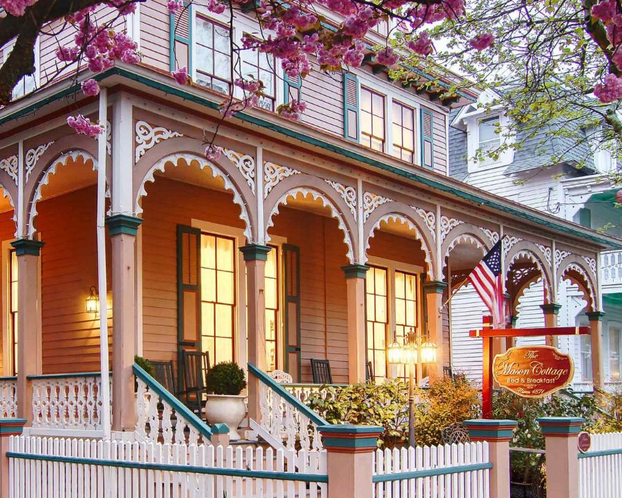 The veranda of The Mason Cottage in the morning